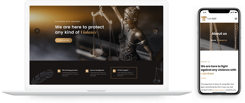 وب سایت ویژه وکلا و موسسات حقوقی